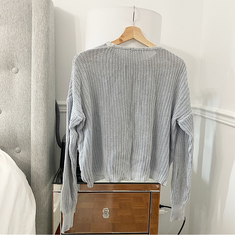 BRANDY MELVILLE | Baby blue knit sweater - Picture 3 of 6